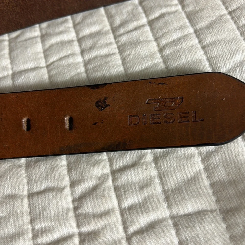 Diesel Genuine Leather Brown Belt